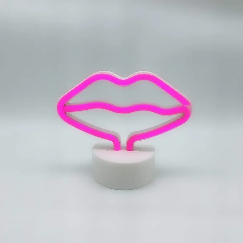 Moderne Neon Dekoration - Hot Kiss