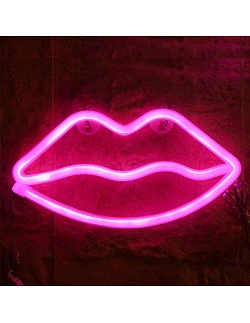 Moderne Neon Dekoration - Hot Kiss