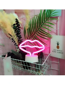 Moderne Neon Dekoration - Hot Kiss