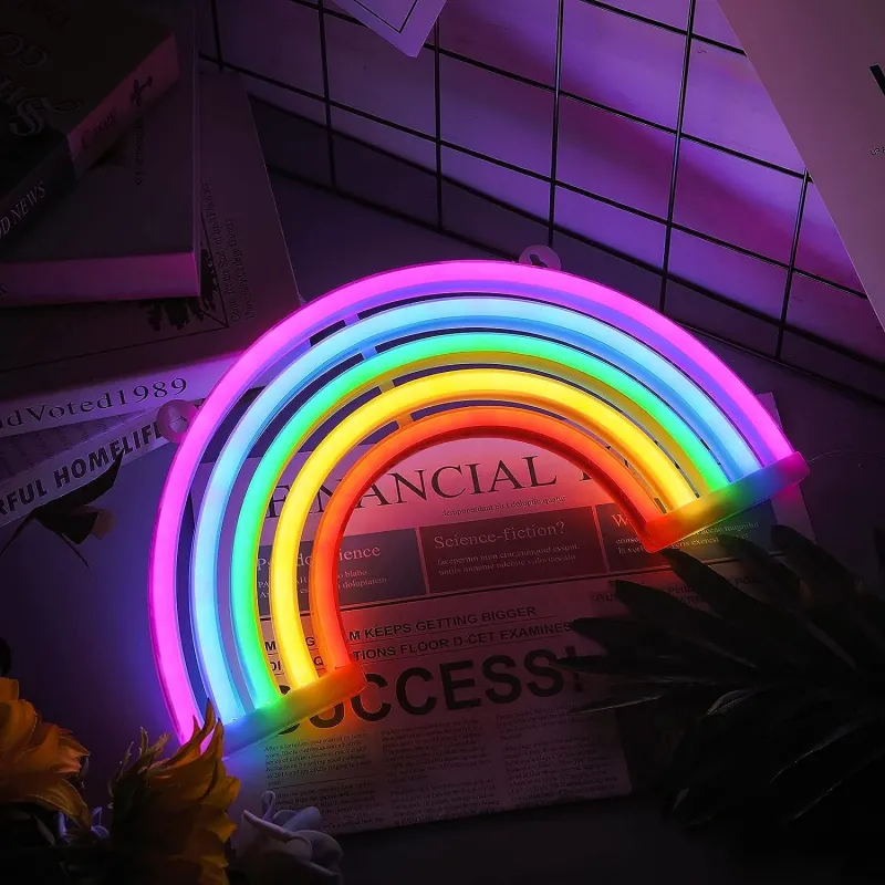 Moderne Rainbow Neon dekoration - Multi