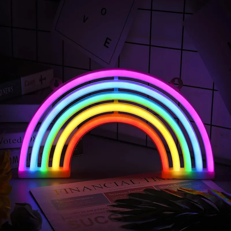 Moderne Rainbow Neon dekoration - Multi