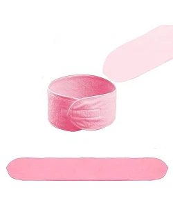 Spa Frotté Håndklæde Pandebånd - Pink