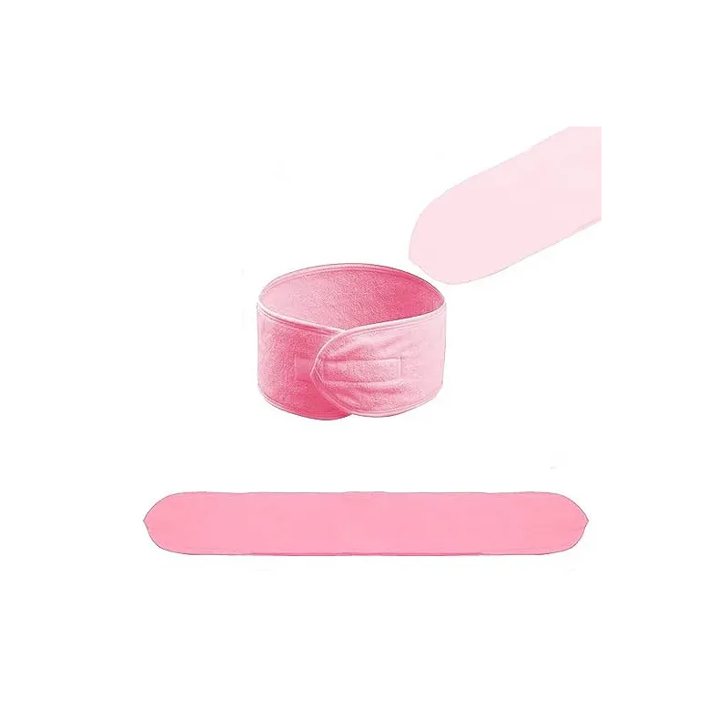 Spa Frotté Håndklæde Pandebånd - Pink