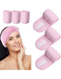 Spa Frotté Håndklæde Pandebånd - Pink