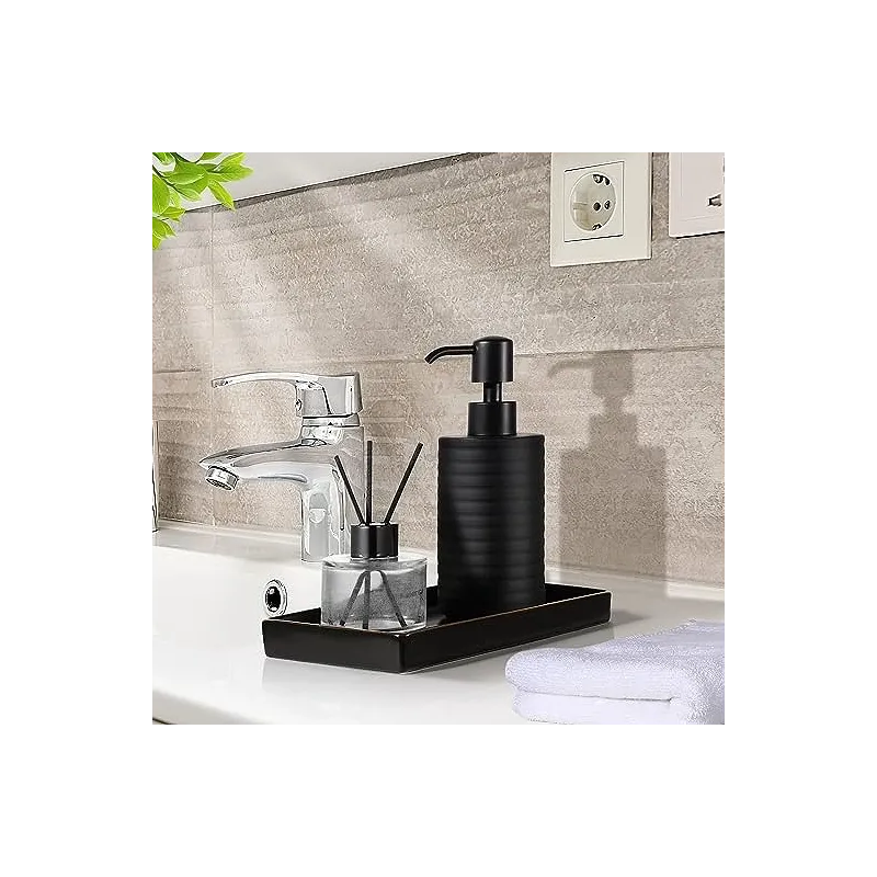 Nordic Sæbedispenser med Pumpe - Sort 360 ml