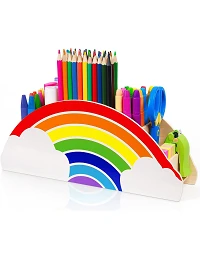 Regnbue Skrivebords Organizer - Multifunktionel Opbevaring