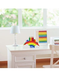 Regnbue Skrivebords Organizer - Multifunktionel Opbevaring 2