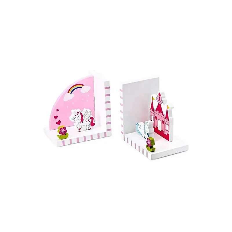 Bedårende Enhjørnings Bogstøtter - Pink