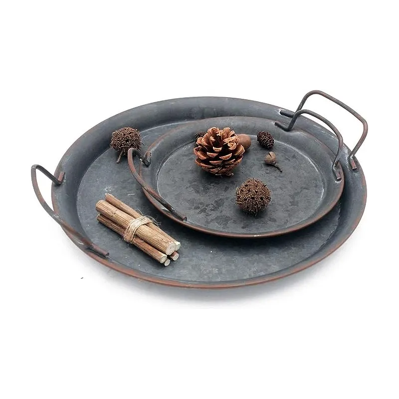 Rustik Design Serveringsbakke - Metal