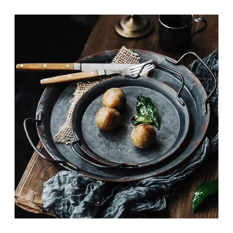 Rustik Design Serveringsbakke - Metal