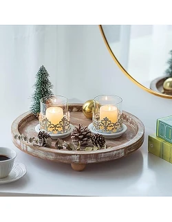 Vintage Inspireret Fyrfadsstage Sæt - Hvid