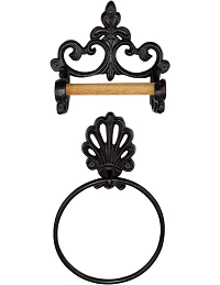 Vintage Inspireret Badeværelse Sæt - Sort