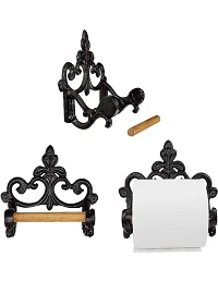 Vintage Inspireret Badeværelse Sæt - Sort 2