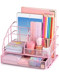 Børne Skrivebords Organizer til Børneværelset - Lyserød