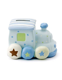 Min Første Sparegris  - Lyseblå Tog