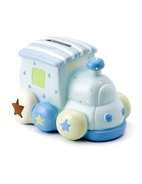 Min Første Sparegris  - Lyseblå Tog