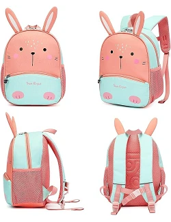 Børnerygsæk - 3D Kaninrygsæk til Piger -...