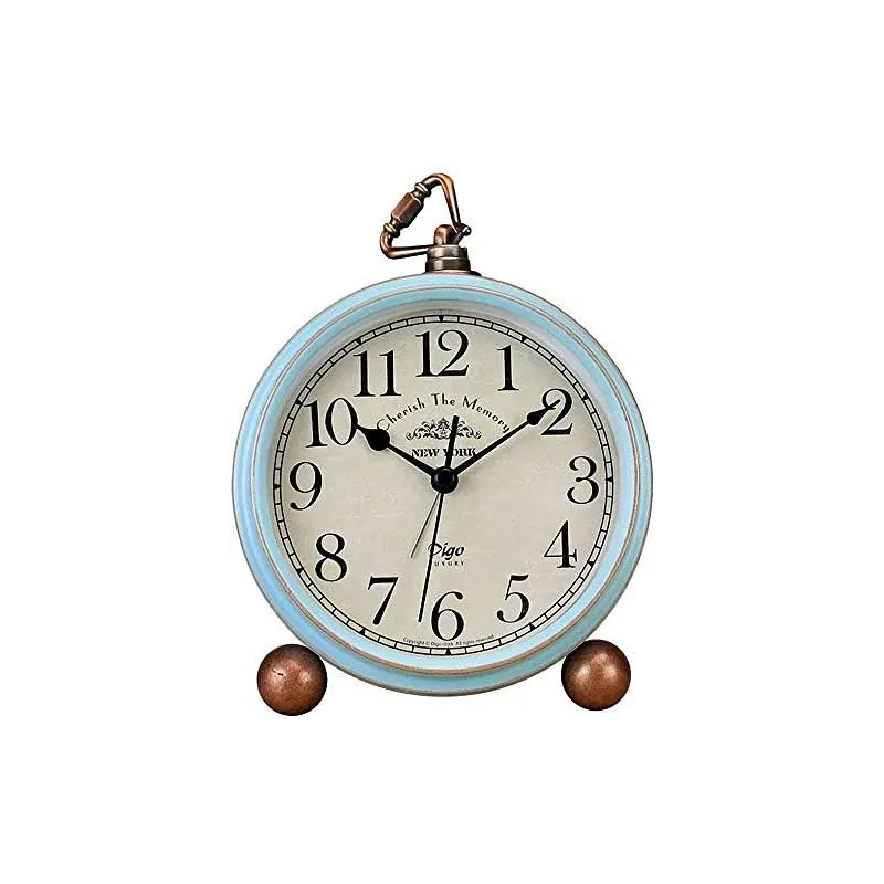 Vintage Bordur med Alarm - Lyseblå