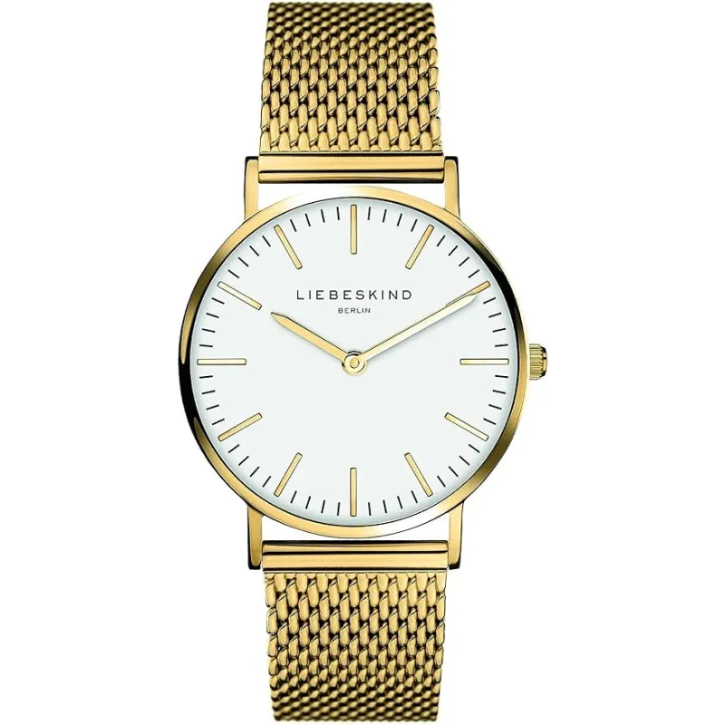 Liebeskind Berlin Dameure LT-0076-MQ - Guld & Hvid Luksus Designerur