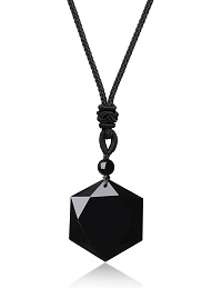 Moonlight Obsidian Star Halskæde - Ædelsten