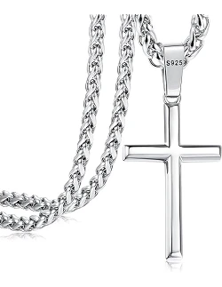 Klassisk Kors Halskæde til Mænd - Sølv
