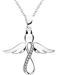 Skytsengel Halskæde Sølv - Elegant og Stilfuld