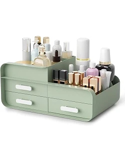 Kajsa Make Up Organizer med 9 Rum - Grøn