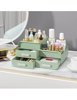 Kajsa Make Up Organizer med 9 Rum - Grøn
