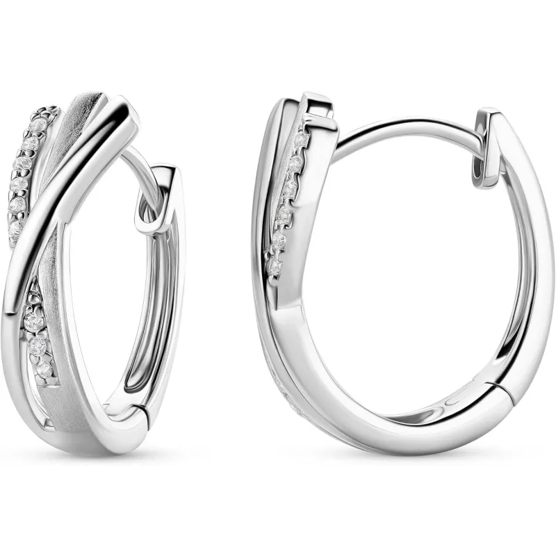Elegante Creol Øreringe - Ægte 925 Sterling Sølv