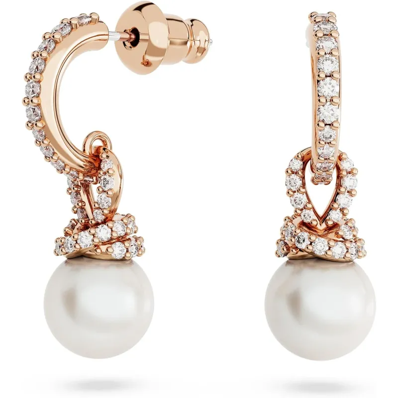 Køb Swarovski Kollektion Originale Øreringe - Rosaguld | Fri Fragt