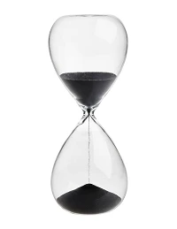 Moderne Timeglas Med Sort Sand