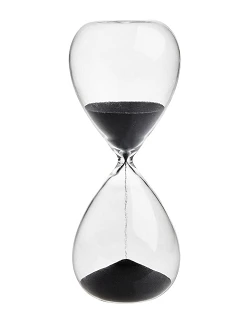 Moderne Timeglas Med Sort Sand