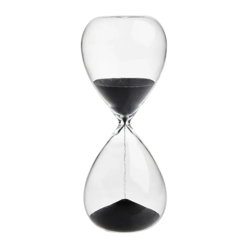Moderne Timeglas Med Sort Sand