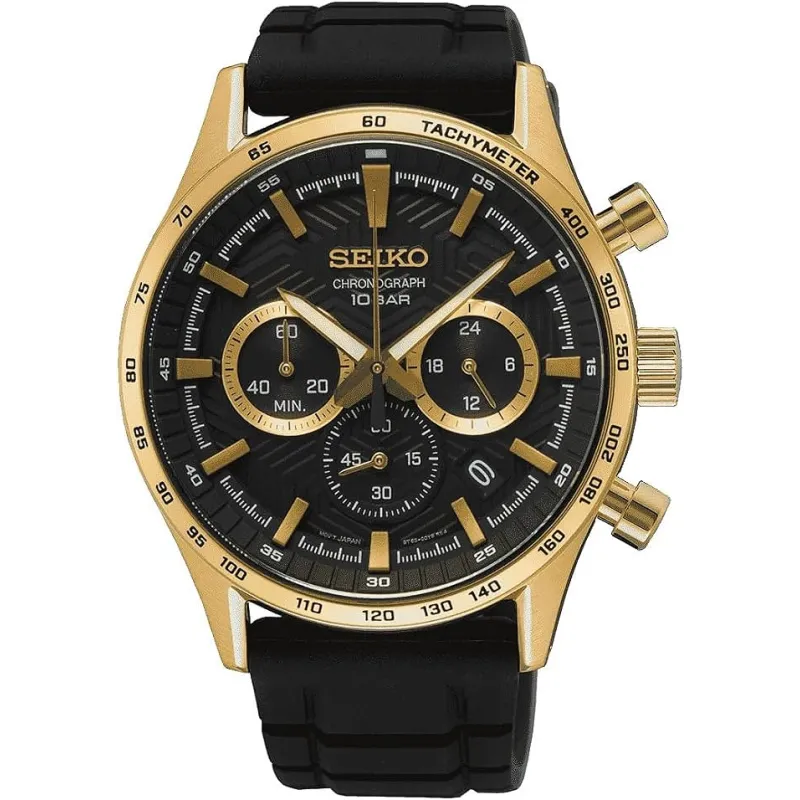 Seiko Sport Kronograf SSB446P1 Herreur - Guld