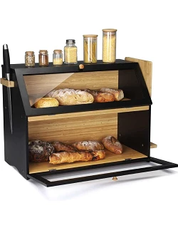 Sort Brødkasse Stor