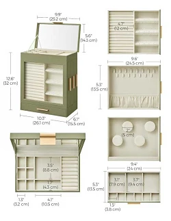 Capri Smykkeskrin lysegrøn