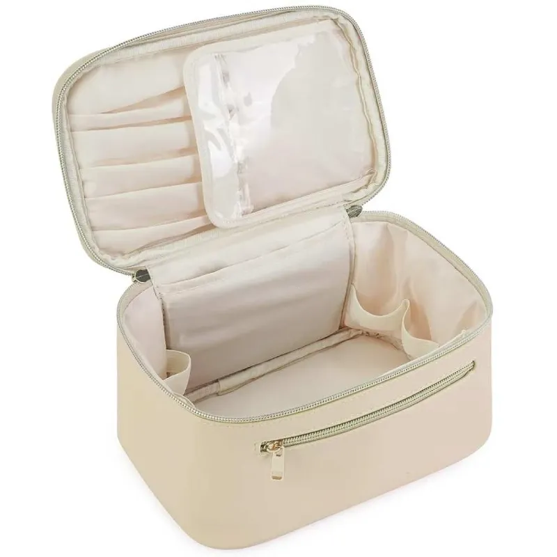 Praktisk Makeup Taske Stor - Beige