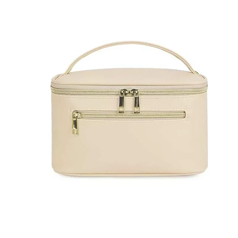 Stor Makeup taske Beige