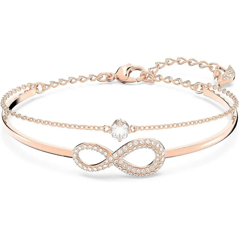 Swarovski – Luksuriøs Armbånd – Rosaguld