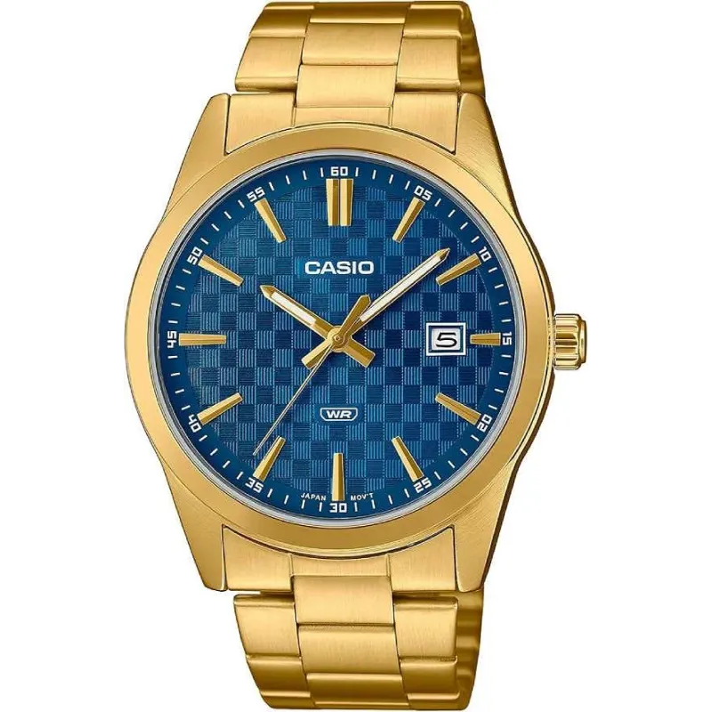 Casio Guldur til mænd med Blå Urskive - MTP-VD03G