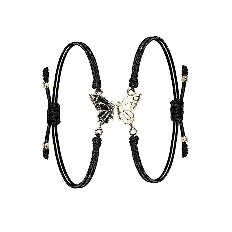 Søde Bedste Veninde Armbånd med Sommerfugl