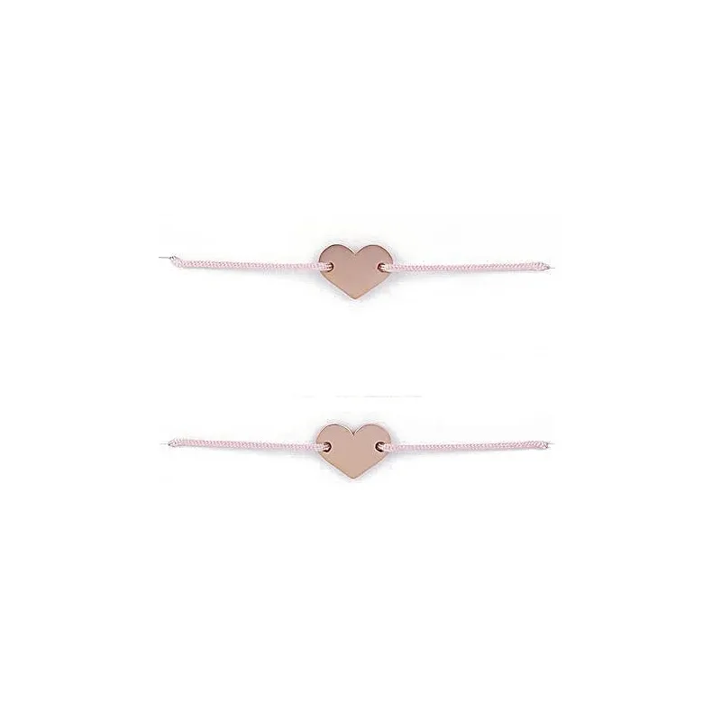 Personlige Bedste Veninde Armbånd med Hjerter