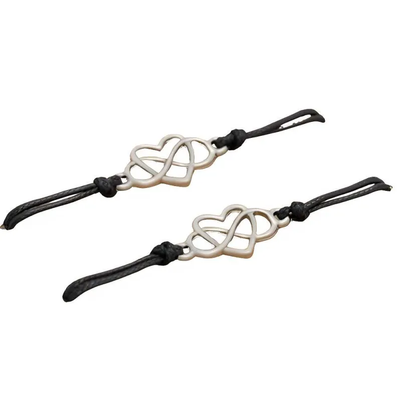 Fortryllende Veninde Armbånd med Hjerte og Uendlighedstegn
