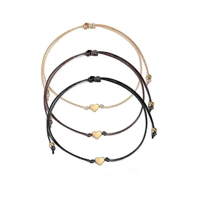 Klassiske BFF Armbånd til 3 med Hjerter