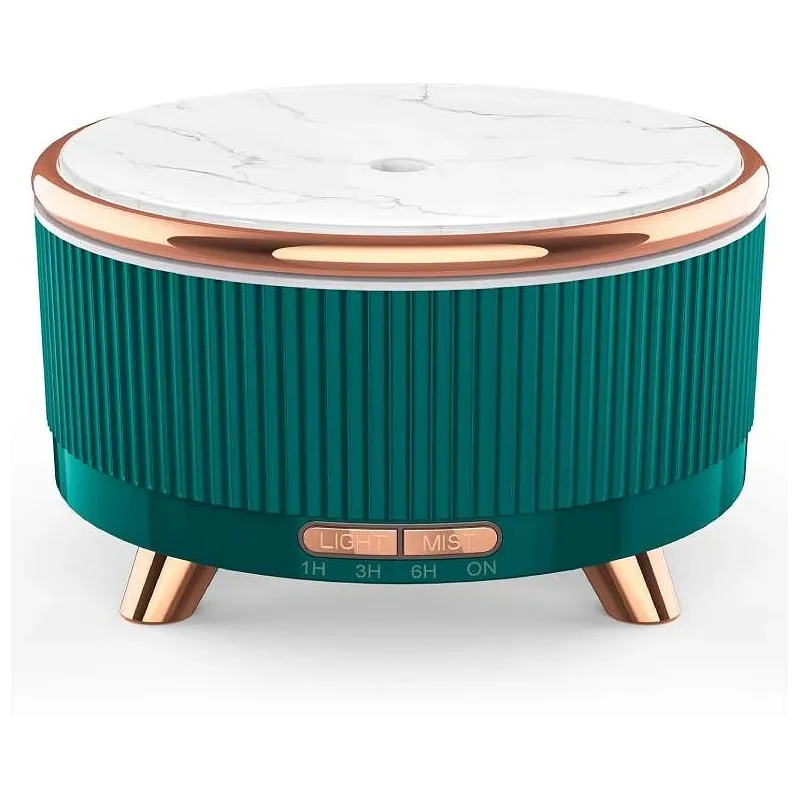 Elegant Aroma Terapi Diffuser til Hjemmet - Grøn og Guld