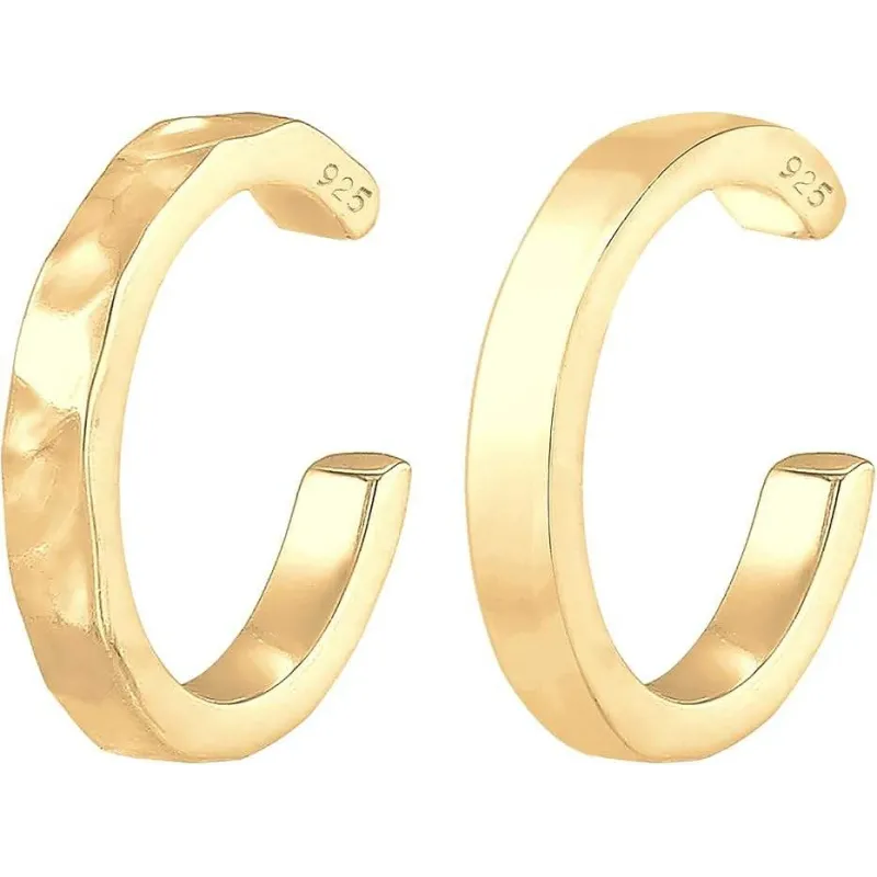Moderne Ear Cuffs Øreringe i Forgyldt 925 Sterling Sølv