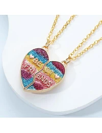 Tryllebindende Hjerte Veninde Halskæde til 2 2