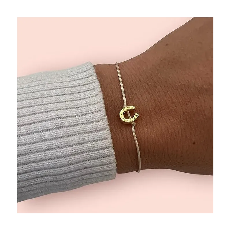 Unik Hestesko Armbånd i Sølv og Guld | Perfekt Gaveidé