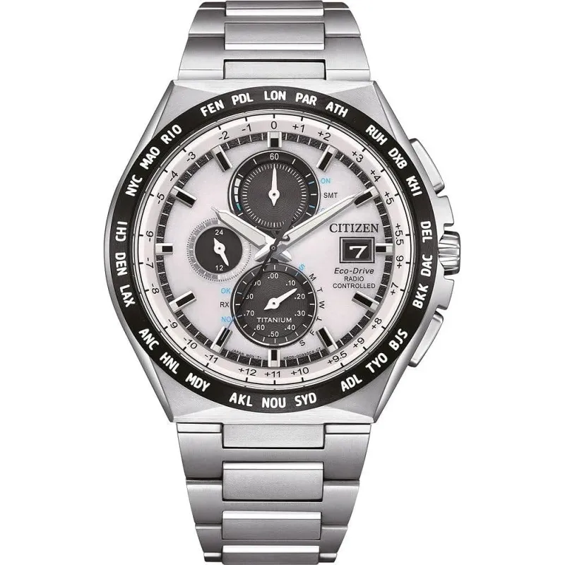 Citizien Super Titianium AT8238-84A - Radiostyret med Eco-Drive