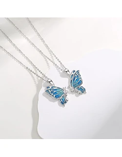 Fortryllende Sommerfugl Veninde Halskæde til 2...